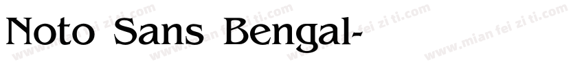Noto Sans Bengal字体转换